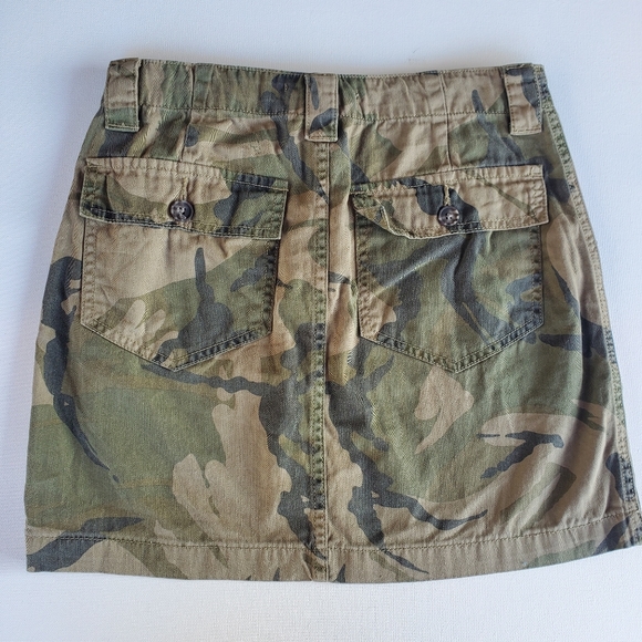 Lucky Brand Camo Mid Rise Utility Skirt Size 2/26 - Picture 2 of 4